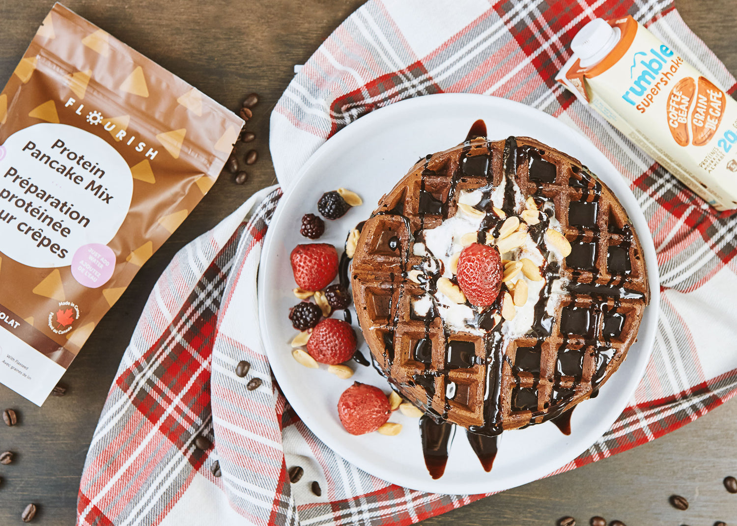 Chocolate Mocha Protein Waffle Recipe and Contest!