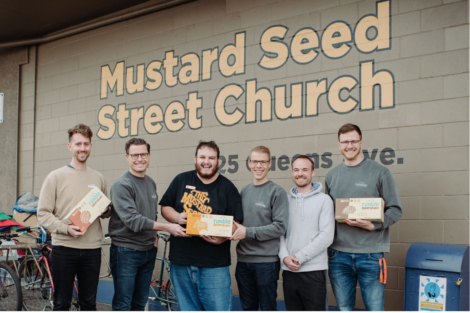 Rumble Supershake Donates over 10,000 Nutritional Drinks to The Mustard Seed of Victoria